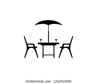 Table chair symbol illustration