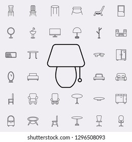 table and chairs glyph icon. Furniture icons universal set for web and mobile
