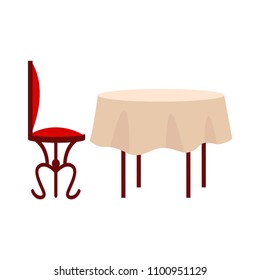 Table with chairs icon