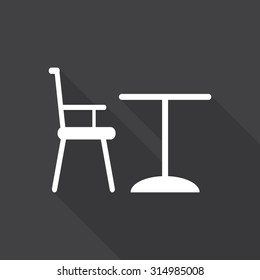 Table with chairs icon