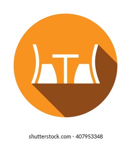 Table with chairs icon