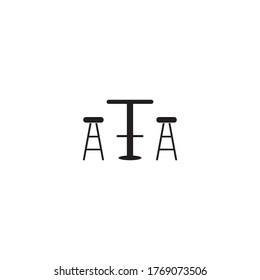 table and chairs icon vector illustration design background