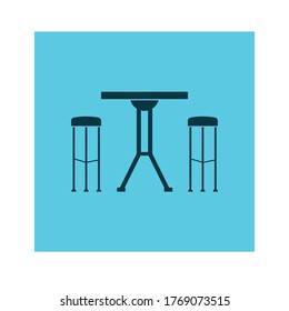table and chairs icon vector illustration design background