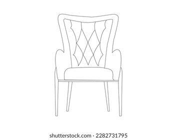 Table and chairs. On the table are two cups. Hand drawn sketch.Vector illustration.Round table hand drawn outline doodle icon. Coffee table vector sketch illustration for print, web.