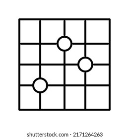 table chart editable stroke icon, pixel perfect icon