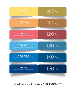 Table, chart, schedule design template. Vector banner.