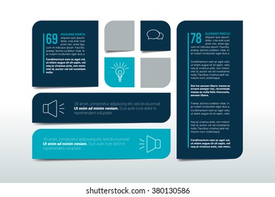 Table, Chart, Schedule, Text Banner, Template. Infographics Elements.