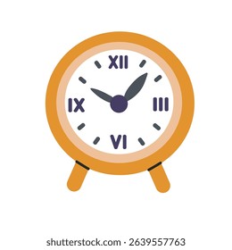 Table clock with roman numerals icon clipart avatar logotype isolated illustration