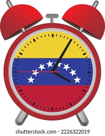 Tischuhr mit venezolanischer Flagge