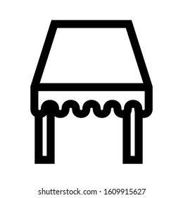 table cloth icon isolated sign symbol vector illustration - high quality black style vector icons
