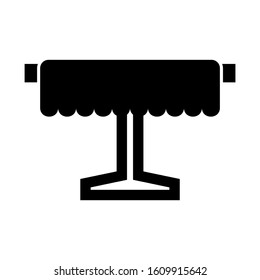 table cloth icon isolated sign symbol vector illustration - high quality black style vector icons
