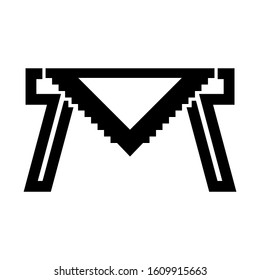 table cloth icon isolated sign symbol vector illustration - high quality black style vector icons
