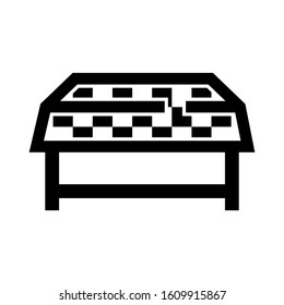 table cloth icon isolated sign symbol vector illustration - high quality black style vector icons
