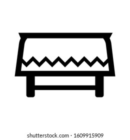 table cloth icon isolated sign symbol vector illustration - high quality black style vector icons
