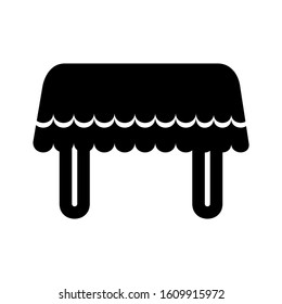 table cloth icon isolated sign symbol vector illustration - high quality black style vector icons
