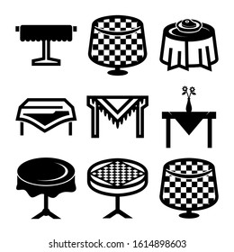 table cloth icon isolated sign symbol vector illustration - Collection of high quality black style vector icons
