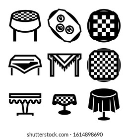 table cloth icon isolated sign symbol vector illustration - Collection of high quality black style vector icons
