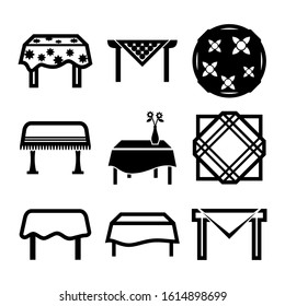 table cloth icon isolated sign symbol vector illustration - Collection of high quality black style vector icons
