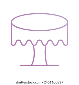 Icono de paño de mesa con fondo blanco Vector ilustración de stock