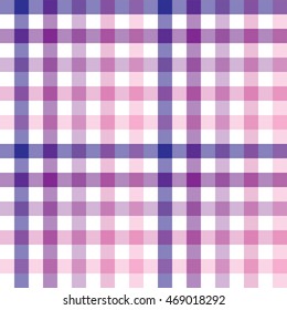 Table cloth stripes and checks purple and pink