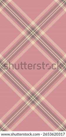 Table cloth textile check fabric, cutout tartan seamless plaid. Network pattern texture vector background in light and red colors palette.