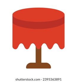 Table Cloth Vector Flat Icon For Personal And Commercial Use.
