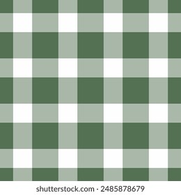 Table cloth vector texture background, paisley tartan seamless check. Idyllic plaid fabric pattern textile in pastel and white colors palette.