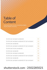 Table of content template a4 page print business profile annual report brochure catalog corporate Landscape Layout Portfolio Abstract Presentation leaflet Webpage Creative PowerPoints magazine