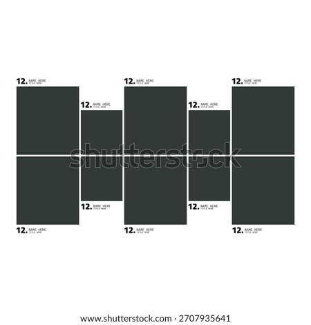 Table of content template, print business profile annual report brochure catalog corporate Landscape Layout Portfolio Abstract Presentation leaflet Webpage Creative PowerPoints magazine
