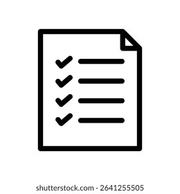 Table of contents icon outline set sign