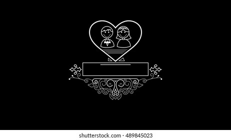 A table of contents for the wedding titles