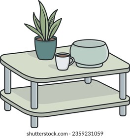 table, cup, coffee, tea, drink, white, isolated