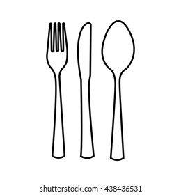 table cutlery  isolated icon design