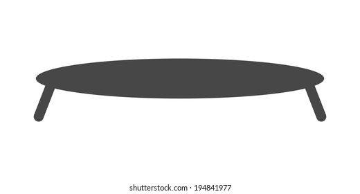 Table design isolated on white background