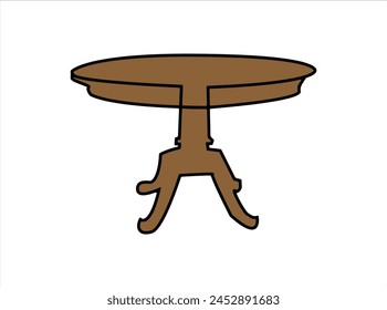 Ilustración vectorial de esquema de diseño de tabla