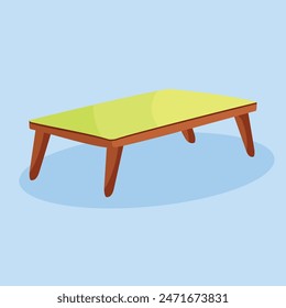 Table Desk Design Simple 3 D Vector