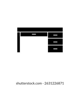 table desk icon vector   Symbol illustration logo