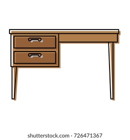 table desk isolated icon