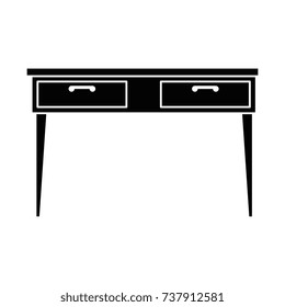 table desk isolated icon