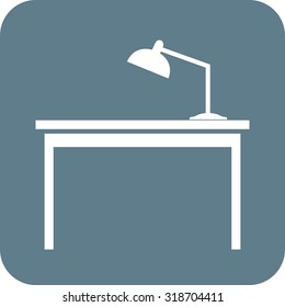 Table, desk, office icon vector image.Can also be used for furniture design. Suitable for mobile apps, web apps and print media.