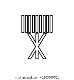 Table or desktop lamp for bedroom, office, living room isolated flat vector icon