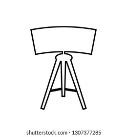 Table or desktop lamp for bedroom, office, living room set of isolated flat vector icon
