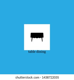 table dining icon sign signifier vector