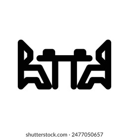 table dinner icon solid style