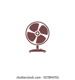 Table Fan. Colorful Vector Icon. Simple Retro Color Modern Illustration Pictogram. Collection Concept Symbol For Infographic Project And Logo