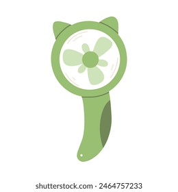 Table fan hand fan in flat style. Modern electric fan vector illustration.
