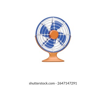 table fan icon 3d illustration render