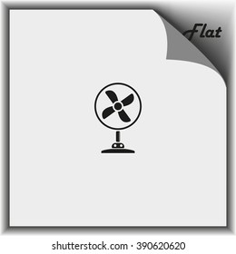 Table fan icon. Air conditioner.