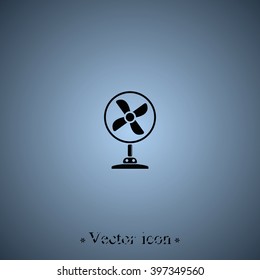 Table fan icon. Air conditioner.