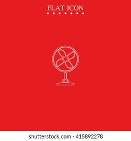 Table fan icon. Air conditioner.